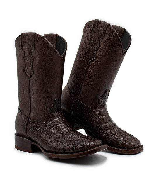 Botas vaqueras de piel exótica de lomo de Cocodrilo - BG58P5G Envío Gratis - Zankora Exotic Life Style