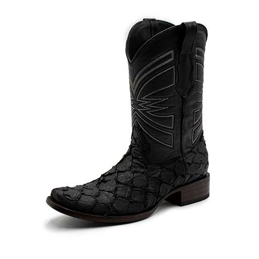 BOTAS VAQUERAS DE PIEL EXÓTICA DE PESCADO PIRARUCU - BV958PZ