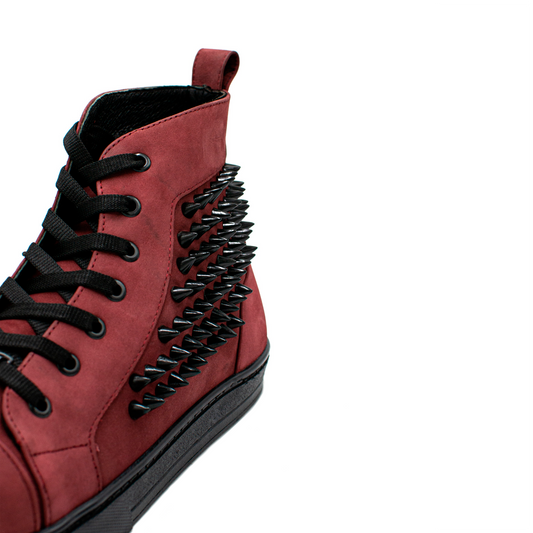 BOTINES COMPLETAMENTE EN PIEL DE RES NOBUCK CON ESTOPEROLES - DHE983I