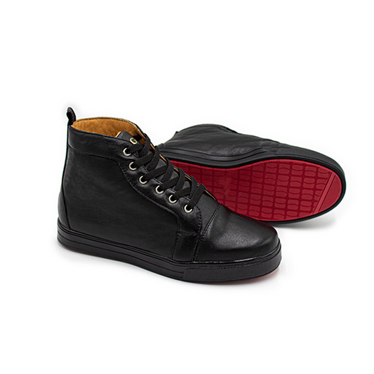 TENIS SNEAKERS BOTÍN DE BECERRO ITALIANO - BTN489N