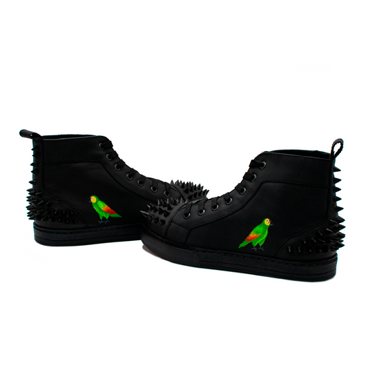 BOTINES EN PIEL DE BECERRO ITALIANO CON ESTOPEROLES - JDW918U