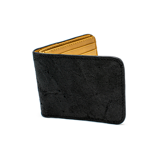CARTERA DE PIEL EXÓTICA DE ELEFANTE GRIS - CRT98P