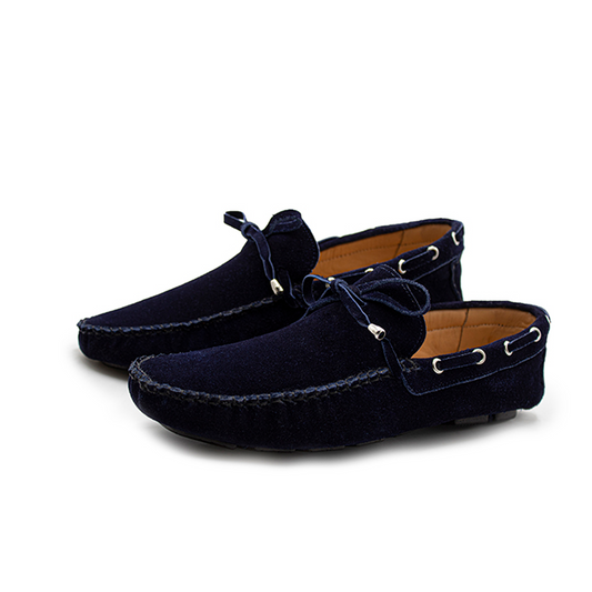 MOCASINES PARA CABALLERO EN PIEL DE RES GAMUZA - MTP848C