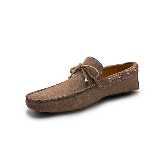 MOCASINES PARA CABALLERO EN PIEL DE RES GAMUZA - MTP848A