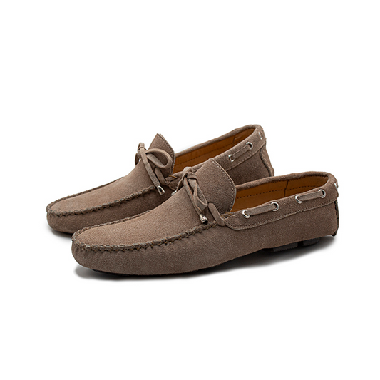 MOCASINES PARA CABALLERO EN PIEL DE RES GAMUZA - MTP848A
