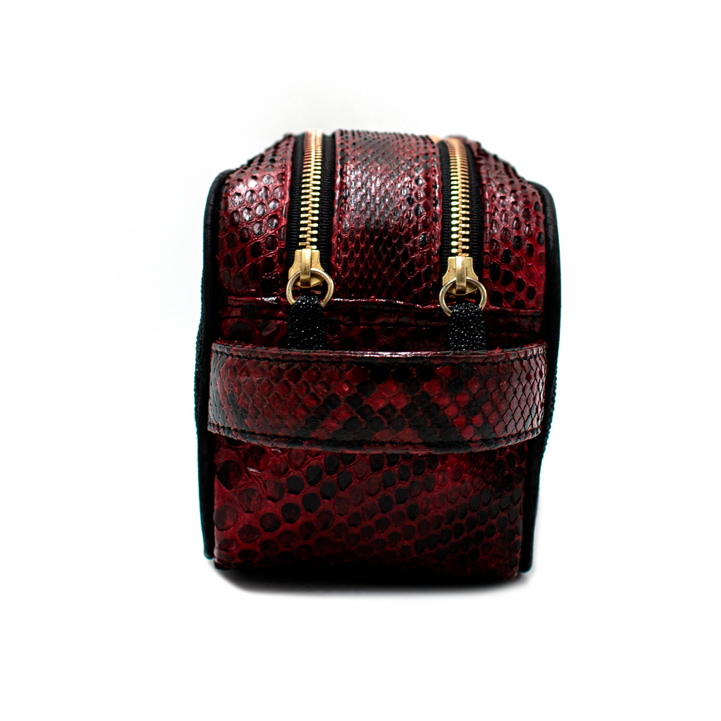 NECESER EN PIEL DE PITON ROJO CON MANTARRAYA MACHO - WIQ192O