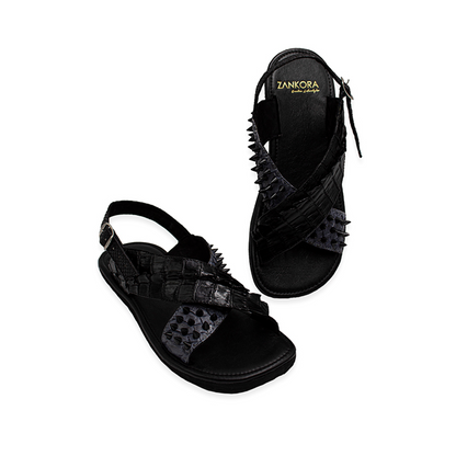 HUARACHES PARA CABALLERO EN PIEL GENUINA DE COCODRILO Y PITÓN -  HCH47GT