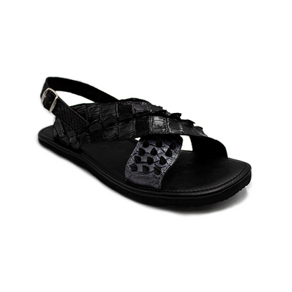 HUARACHES PARA CABALLERO EN PIEL GENUINA DE COCODRILO Y PITÓN -  HCH47GT