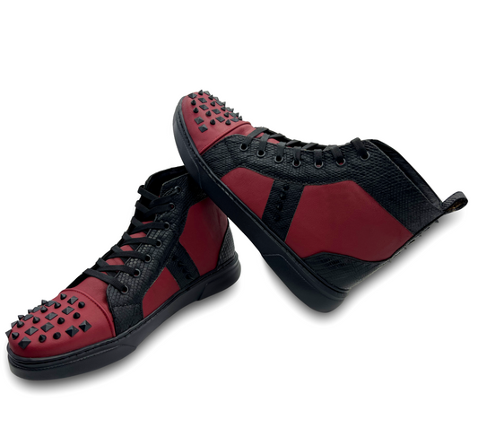 TENIS BOTITAS ROJAS DE LIZARD CON ESTOPEROLES - AHD784J