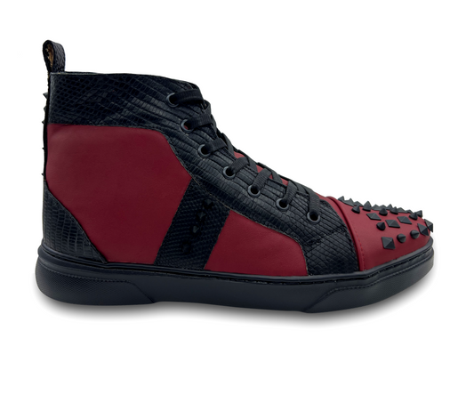 TENIS BOTITAS ROJAS DE LIZARD CON ESTOPEROLES - AHD784J