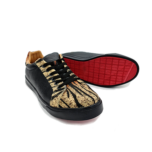 TENIS EN PIEL DE MANTARRAYA TIGRE - TNH-51