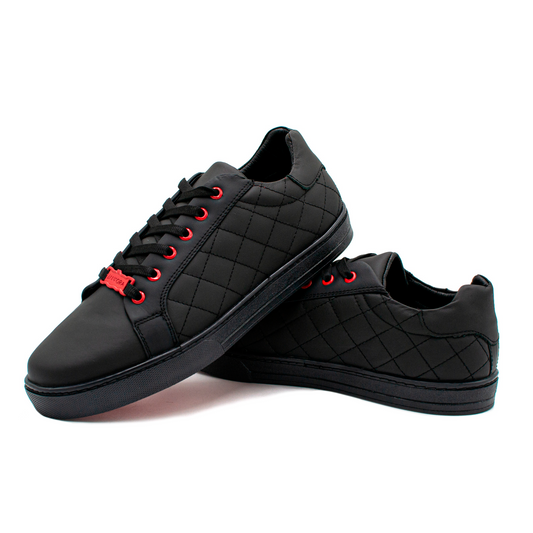 TENIS SNEAKERS CAPITONADOS EN PIEL DE BECERRO ITALIANO - GHE382J