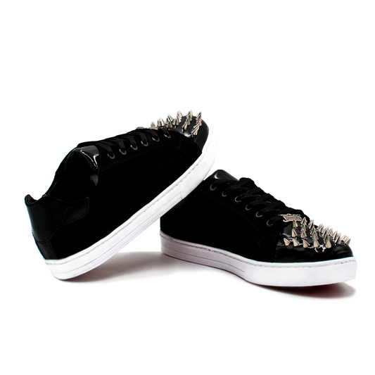 TENIS SNEAKERS EN PIEL DE RES ACABADO CON CHAROL, NOBUCK Y ESTOPEROLES - ASO012L